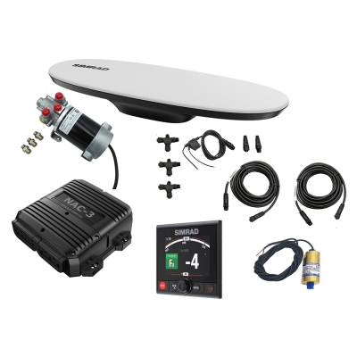 Paquete de Piloto Automático de Alta Capacidad Simrad AP44 VRF con Brújula GNSS HS65